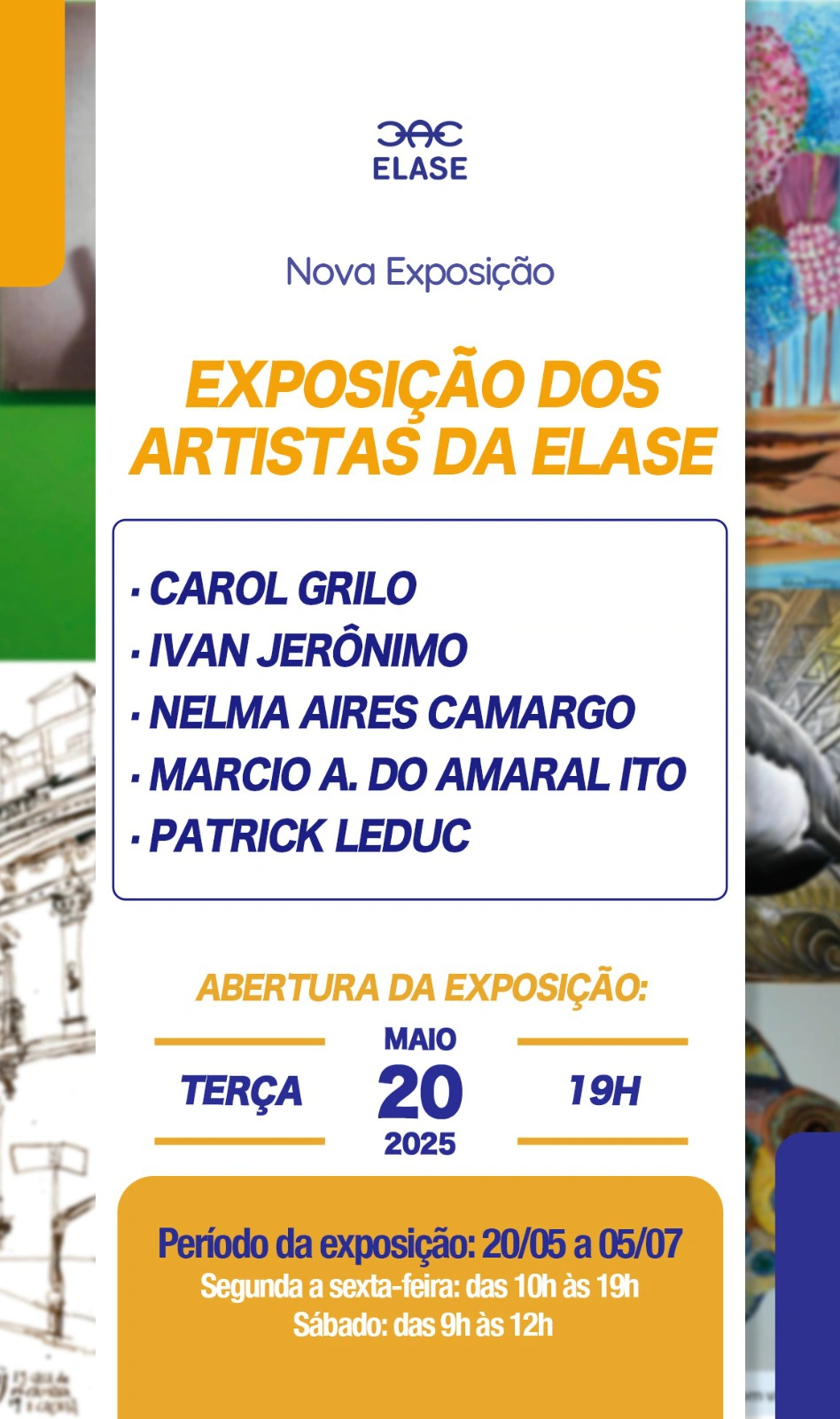 Clube Elase mostra arte dos associados